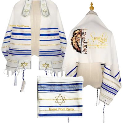 Personalized Prayer Shawl with Name & Scripture | Christian Messianic Tallit | Faith-Inspired Comfort Gift for Men & Women Personalized Prayer Shawl with Name & Scripture | Christian Messianic Tallit | Faith-Inspired Comfort Gift for Men & Women