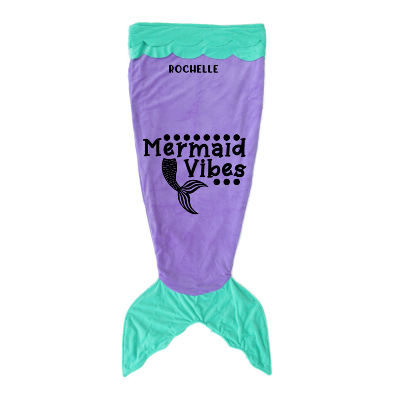 Personalized Plush Tail Sack Blankets For Kids
