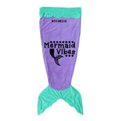 Personalized Plush Tail Sack Blankets For Kids