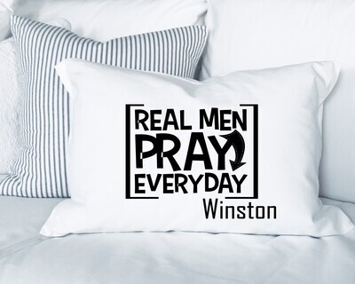 Christian gift pillowcase with bedtime prayers and inspirational messages