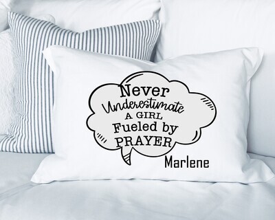 Personalized Prayer Pillowcase with Name and Scripture | Comfort Gift