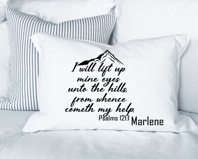 Personalized bedtime blessing pillowcase for spiritual comfort