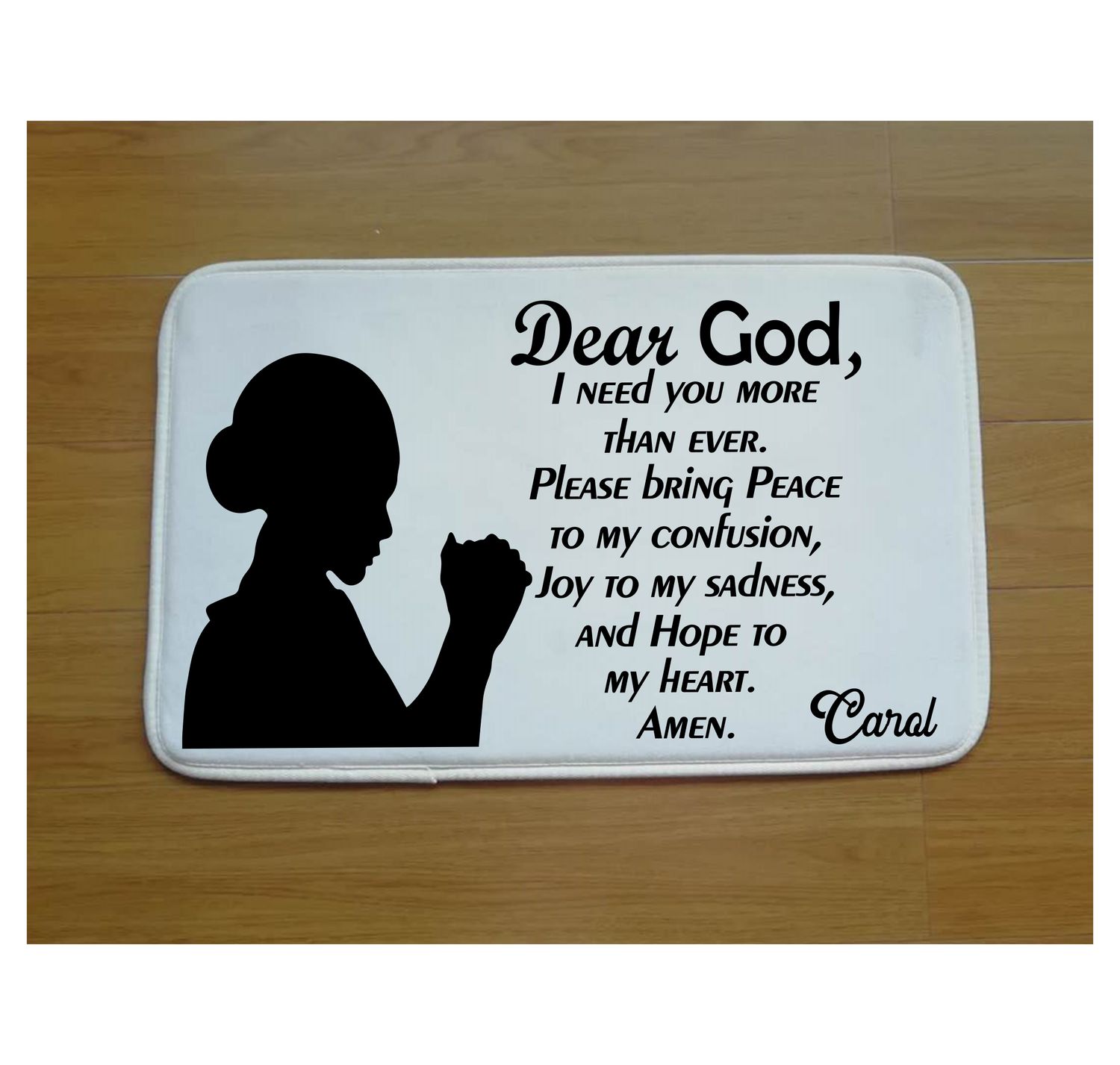 Let your heart can rest, your knees soften, and your prayers can rise.
