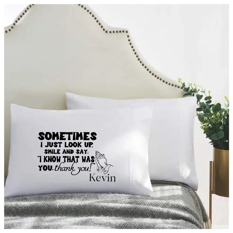 Custom prayer pillowcase—perfect Christian gift for loved ones