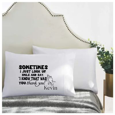 Custom prayer pillowcase—perfect Christian gift for loved ones