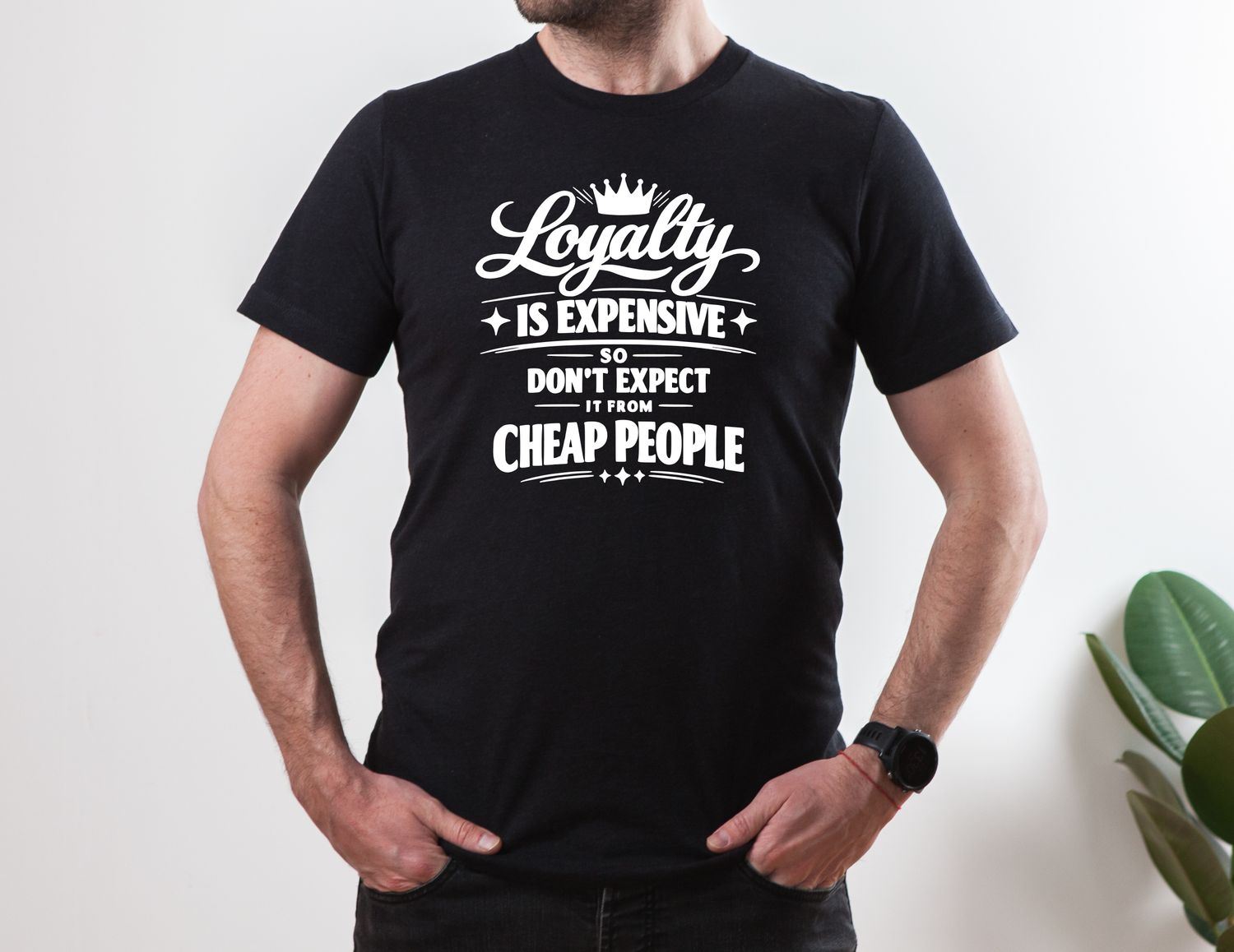 Adult premium t‑shirts with custom witty, uplifting &amp; positive quotes printed on soft cotton.