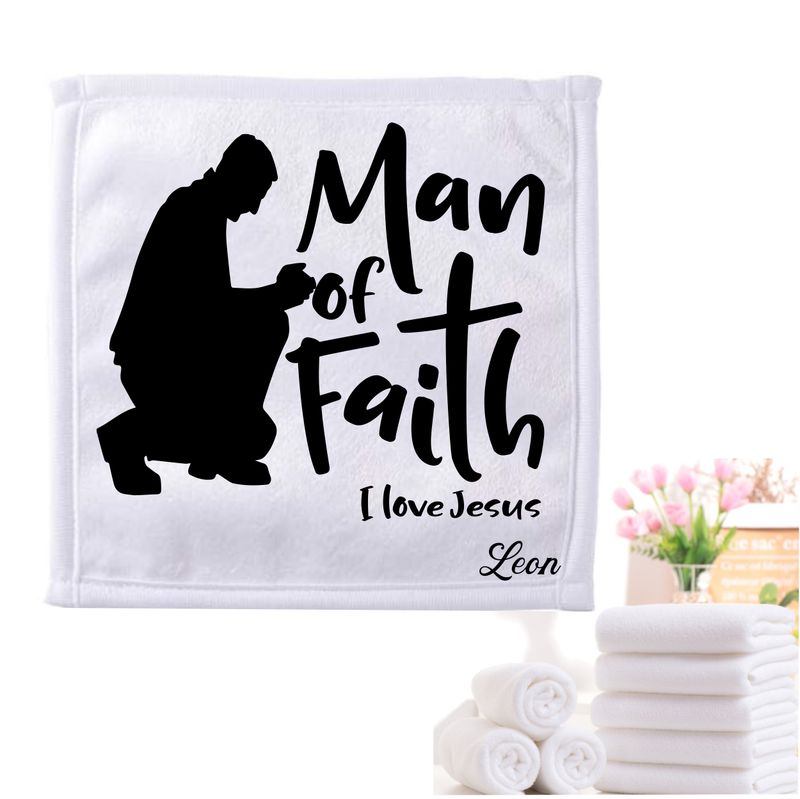 Personalized Towels with Custom Name and Bible verse | Monogram Towels with Scripture Verse