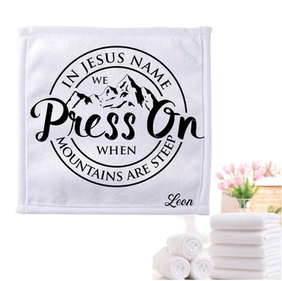 Personalized Towels with Custom Name and Bible verse | Monogram Towels with Scripture Verse