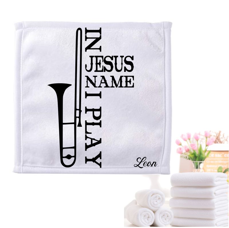 Personalized Towels with Custom Name and Bible verse | Monogram Towels with Scripture Verse