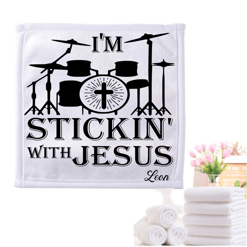 Personalized Towels with Custom Name and Bible verse | Monogram Towels with Scripture Verse