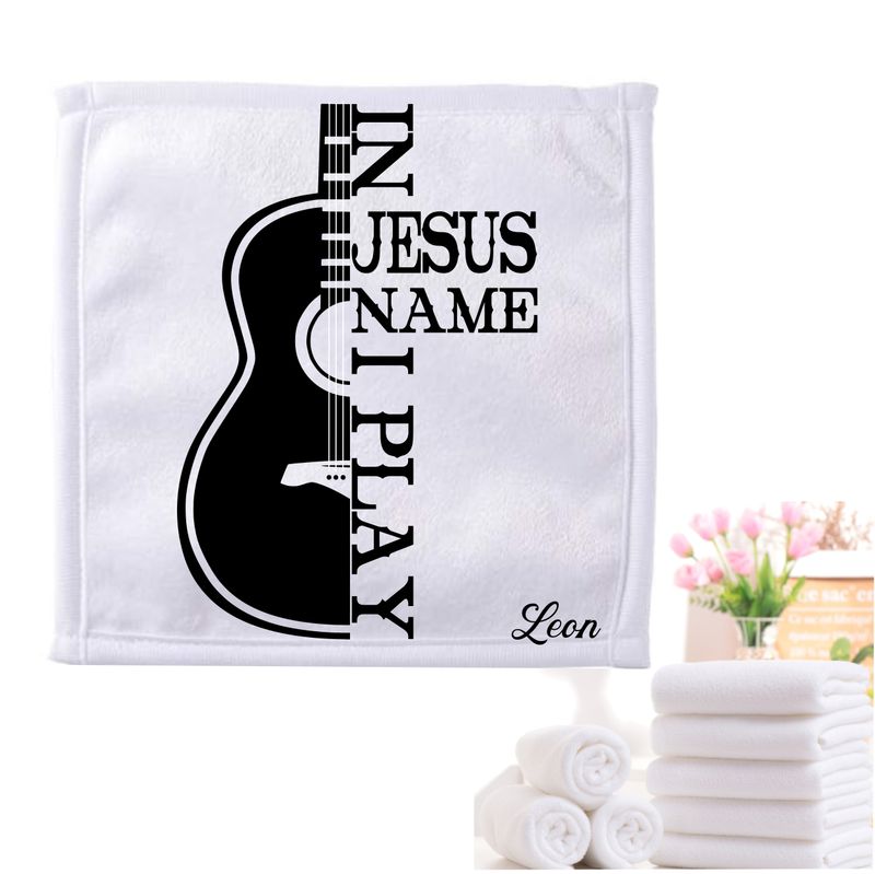 Personalized Towels with Custom Name and Bible verse | Monogram Towels with Scripture Verse