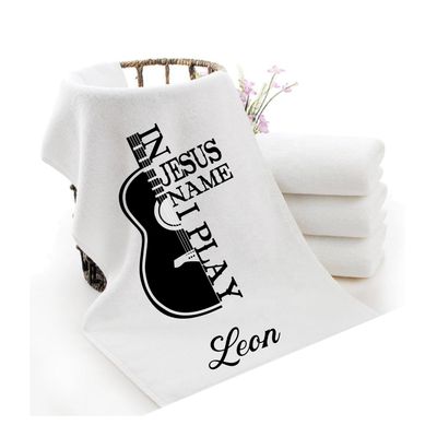 Personalized Towels with Custom Name and Bible verse | Monogram Towels with Scripture Verse Personalized luxury towels with custom name and faith-filled scripture verse