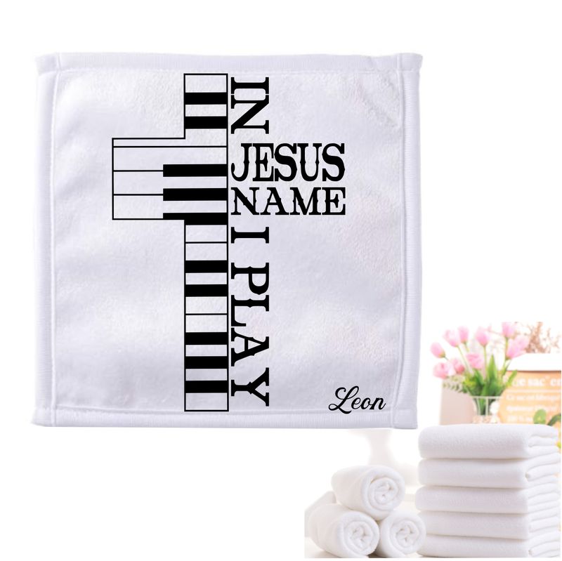 Personalized Towels with Custom Name and Bible verse | Monogram Towels with Scripture Verse
