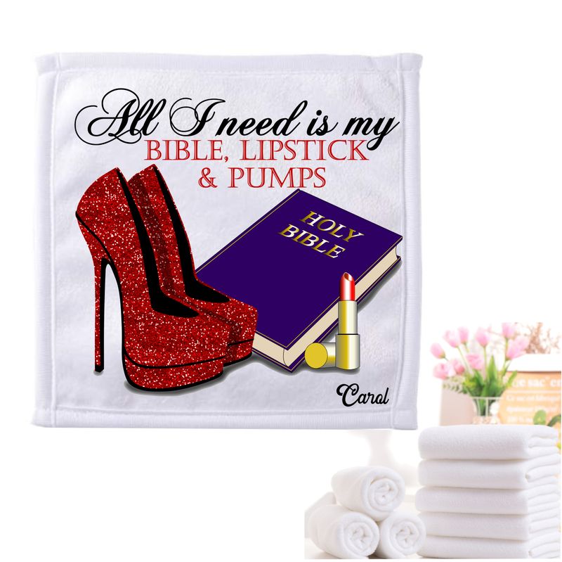 Personalized Towels with Custom Name and Bible verse | Monogram Towels with Scripture Verse