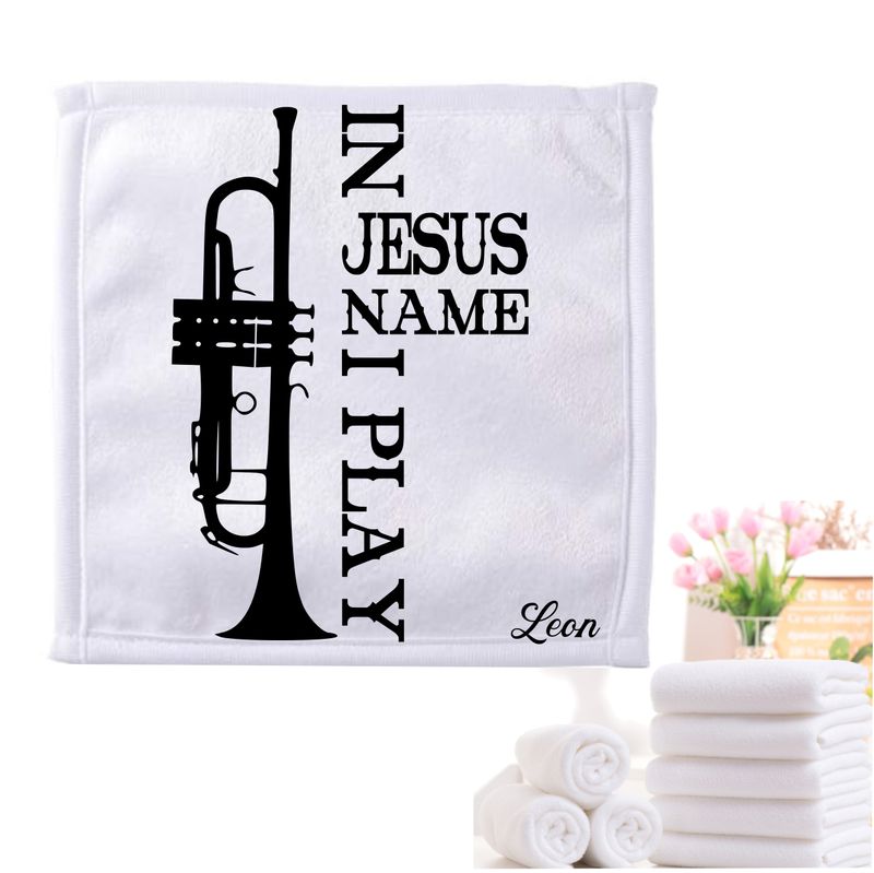 Personalized Towels with Custom Name and Bible verse | Monogram Towels with Scripture Verse