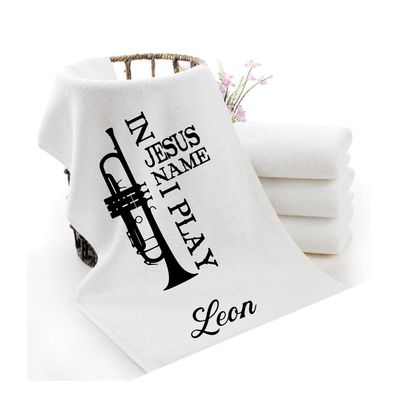 Personalized Towels with Custom Name and Bible verse | Monogram Towels with Scripture Verse Personalized luxury towels with custom name and faith-filled scripture verse