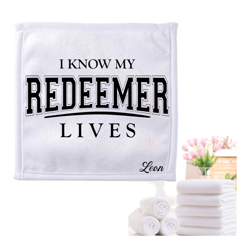Personalized Towels with Custom Name and Bible verse | Monogram Towels with Scripture Verse