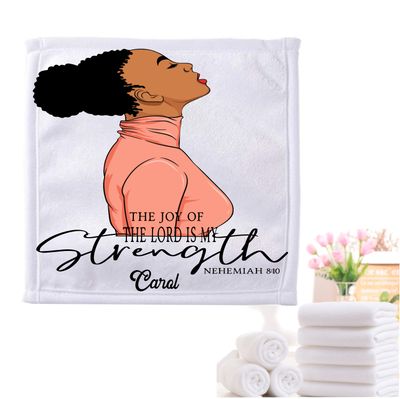 Personalized Towels with Custom Name and Bible verse | Monogram Towels with Scripture Verse