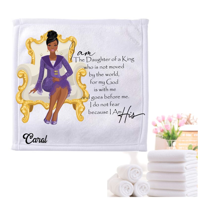 Personalized Towels with Custom Name and Bible verse | Monogram Towels with Scripture Verse