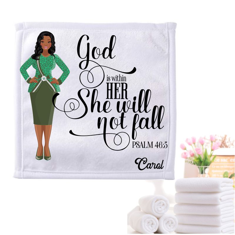 Personalized Towels with Custom Name and Bible verse | Monogram Towels with Scripture Verse