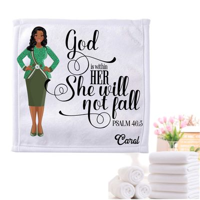 Personalized Towels with Custom Name and Bible verse | Monogram Towels with Scripture Verse