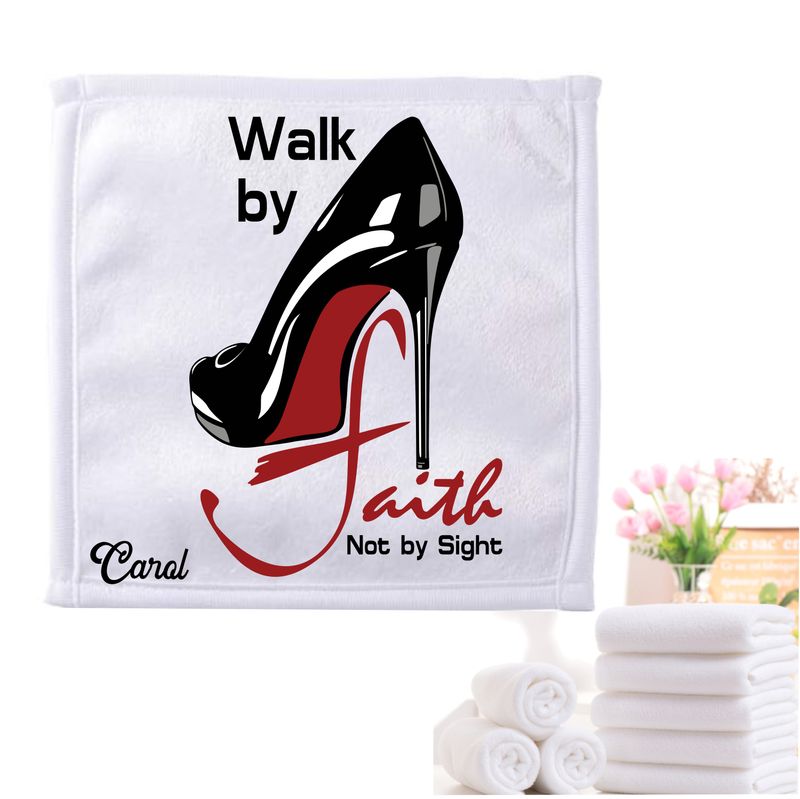 Personalized Towels with Custom Name and Bible verse | Monogram Towels with Scripture Verse