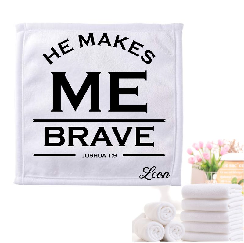 Personalized Towels with Custom Name and Bible verse | Monogram Towels with Scripture Verse
