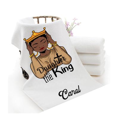 Personalized Towels with Custom Name and Bible verse | Monogram Towels with Scripture Verse Personalized luxury towels with custom name and faith-filled scripture verse