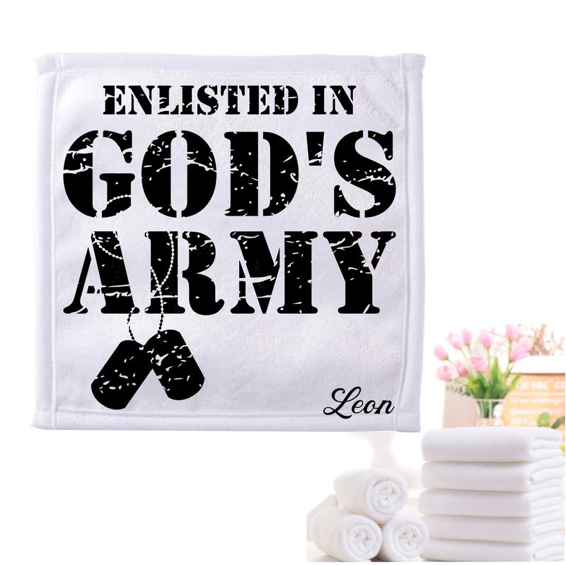 Personalized Towels with Custom Name and Bible verse | Monogram Towels with Scripture Verse