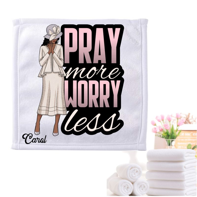 Personalized Towels with Custom Name and Bible verse | Monogram Towels with Scripture Verse
