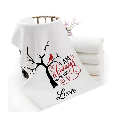 Personalized Towels with Custom Name and Bible verse | Monogram Towels with Scripture Verse Personalized luxury towels with custom name and faith-filled scripture verse