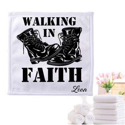 Personalized Towels with Custom Name and Bible verse | Monogram Towels with Scripture Verse