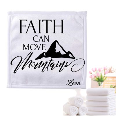 Personalized Towels with Custom Name and Bible verse | Monogram Towels with Scripture Verse