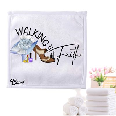 Personalized Towels with Custom Name and Bible verse | Monogram Towels with Scripture Verse