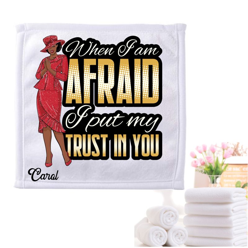 Personalized Towels with Custom Name and Bible verse | Monogram Towels with Scripture Verse