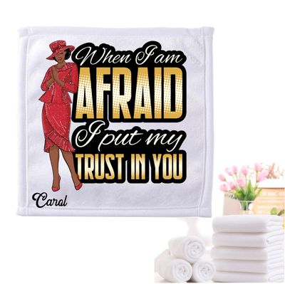 Personalized Towels with Custom Name and Bible verse | Monogram Towels with Scripture Verse