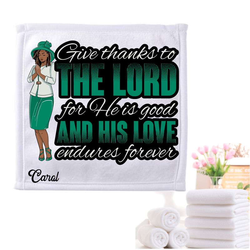 Personalized Towels with Custom Name and Bible verse | Monogram Towels with Scripture Verse