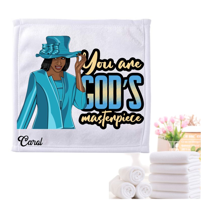 Personalized Towels with Custom Name and Bible verse | Monogram Towels with Scripture Verse