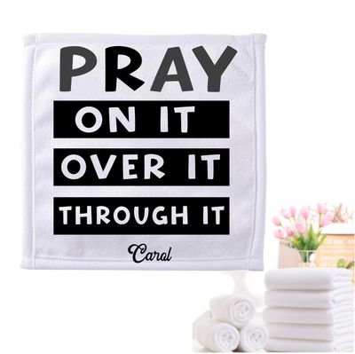 Personalized Towels with Custom Name and Bible verse | Monogram Towels with Scripture Verse