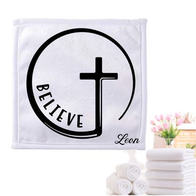 Personalized Towels with Custom Name and Bible verse | Monogram Towels with Scripture Verse