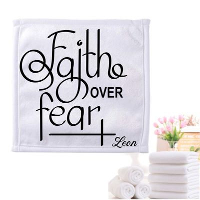 Personalized Towels with Custom Name and Bible verse | Monogram Towels with Scripture Verse
