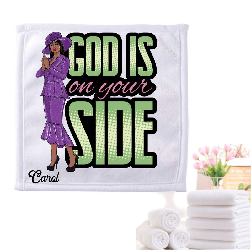 Personalized Towels with Custom Name and Bible verse | Monogram Towels with Scripture Verse