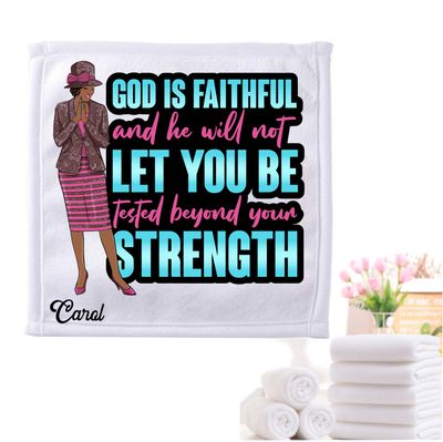 Personalized Towels with Custom Name and Bible verse | Monogram Towels with Scripture Verse