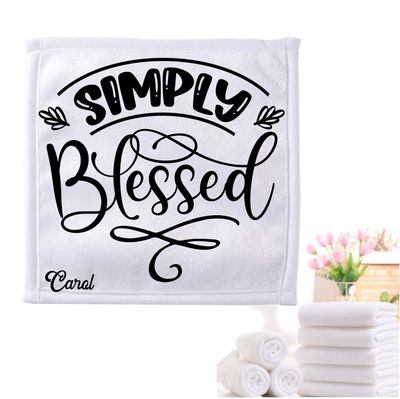 Personalized Towels with Custom Name and Bible verse | Monogram Towels with Scripture Verse
