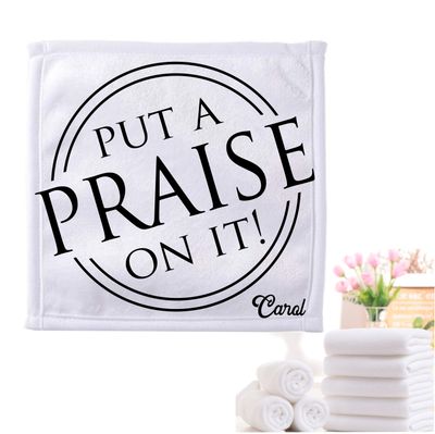 Personalized Towels with Custom Name and Bible verse | Monogram Towels with Scripture Verse