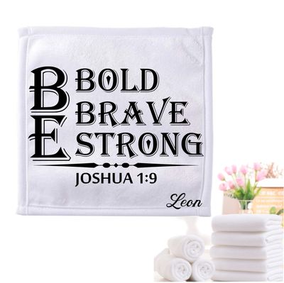 Personalized Towels with Custom Name and Bible verse | Monogram Towels with Scripture Verse