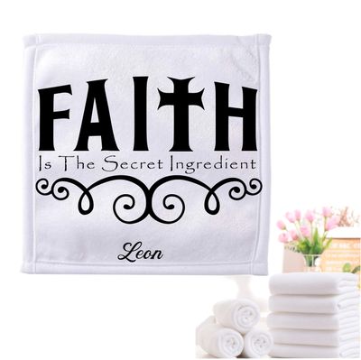 Personalized Towels with Custom Name and Bible verse | Monogram Towels with Scripture Verse