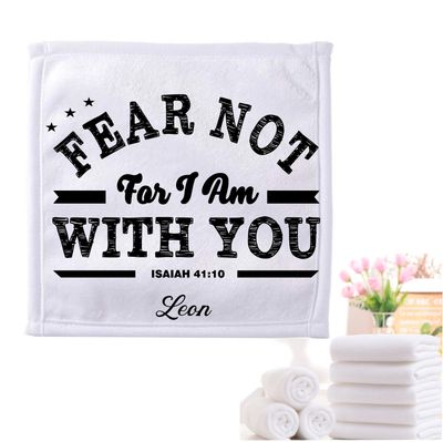 Personalized Towels with Custom Name and Bible verse | Monogram Towels with Scripture Verse