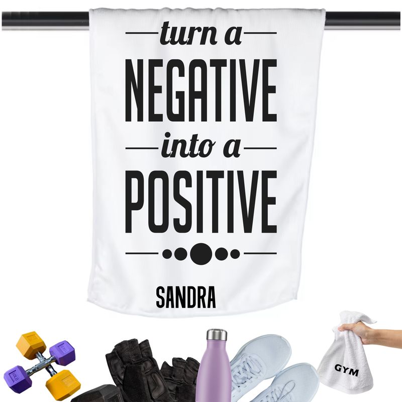 Gym Towels with Inspirational Quotes & Your Name | Custom Fitness Towels Gym Towels with Inspirational Quotes & Your Name | Custom Fitness Towels