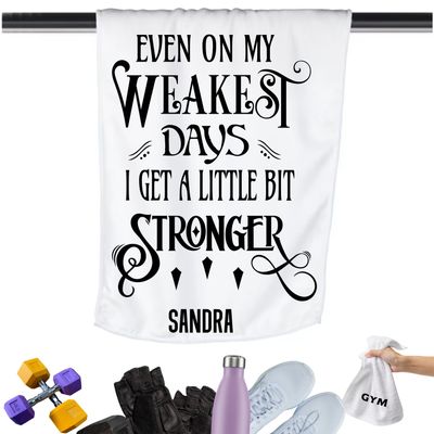 Add a personal touch to your workout gear-a motivational quote to keep the energy high during every session.